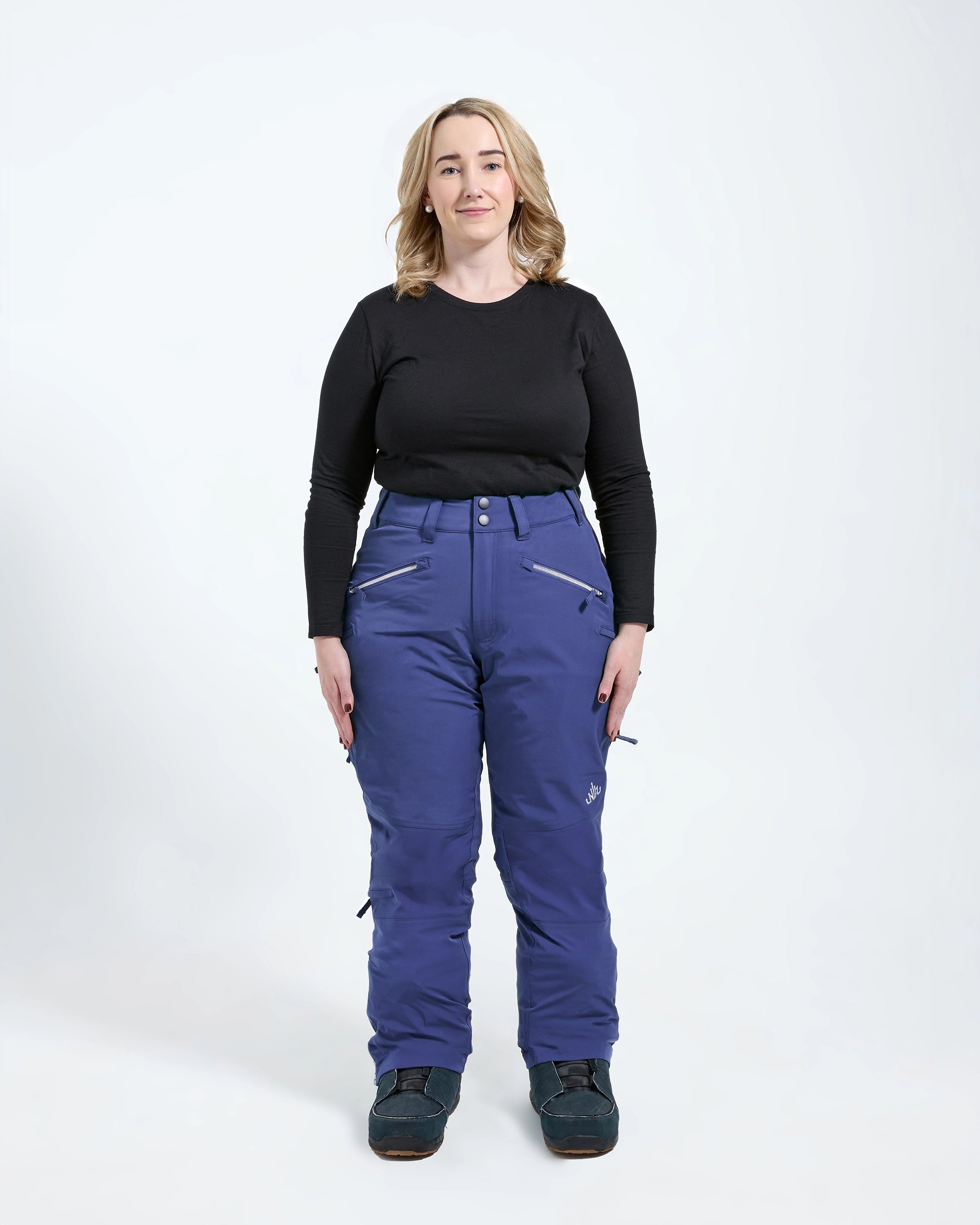 Short Curvy Snow Pants for Women Under 5'2