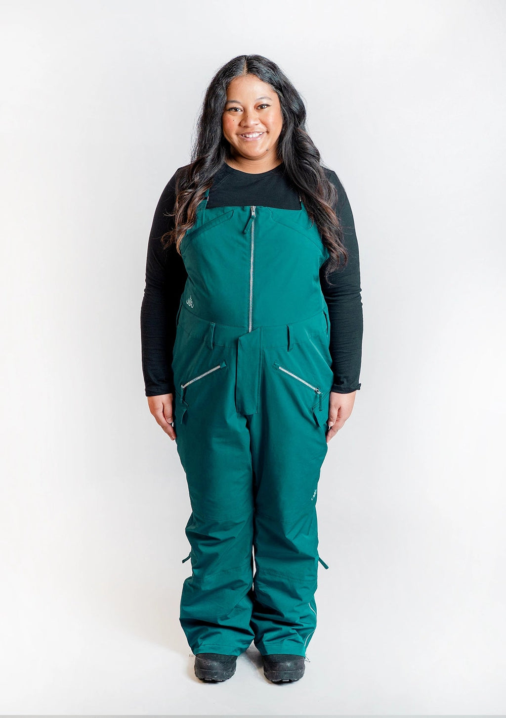 Moss - Zali Snow Bib SHORT - Nobody's Princess #colour_moss