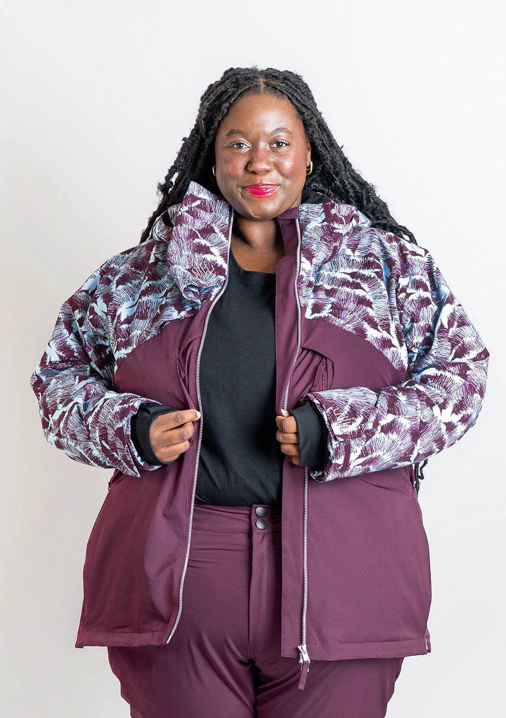 Sliva/Plum - Anna Snow Jacket - Nobody's Princess #colour_sliva/plum
