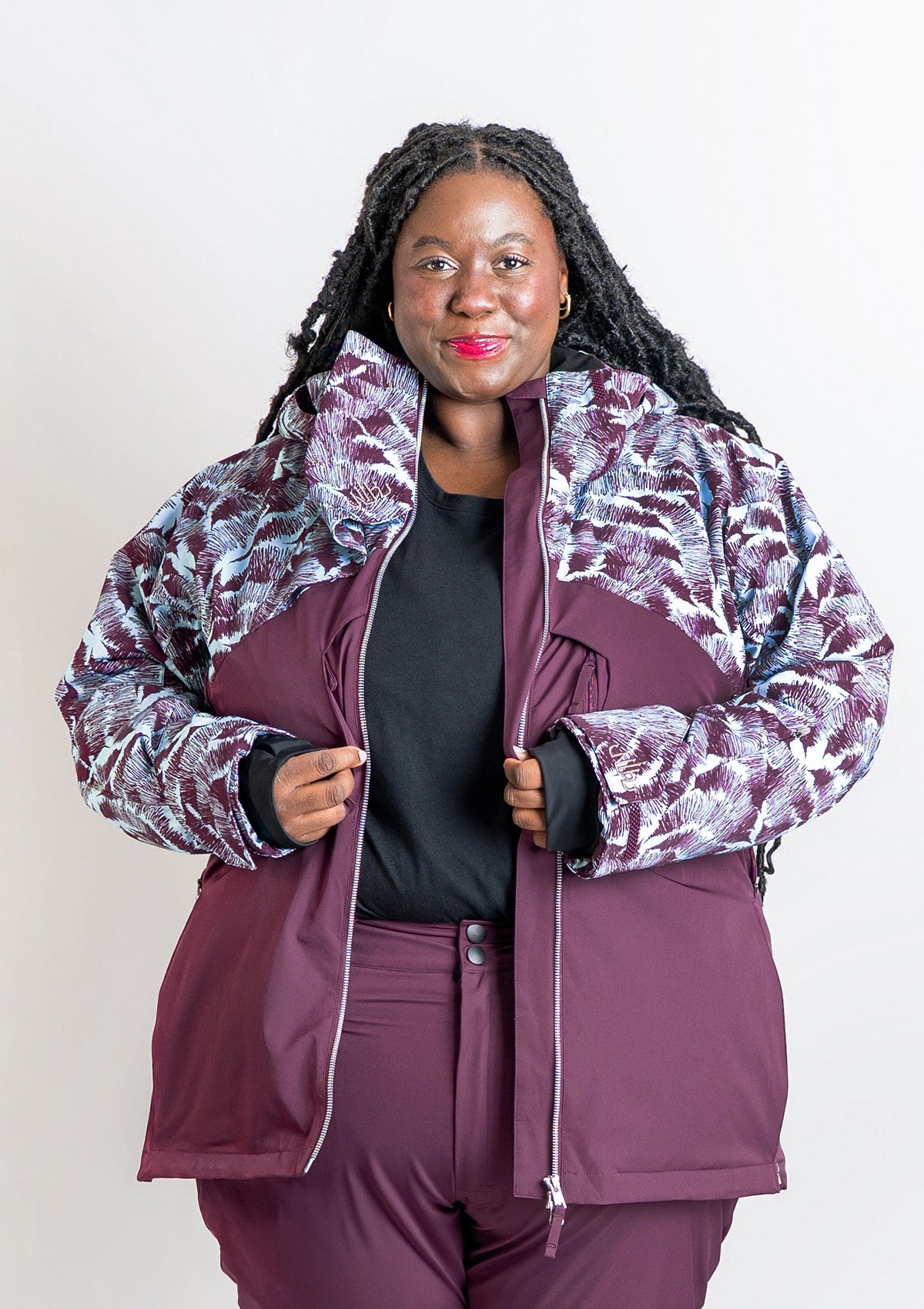 Sliva/Plum - Anna Snow Jacket - Nobody's Princess #colour_sliva/plum