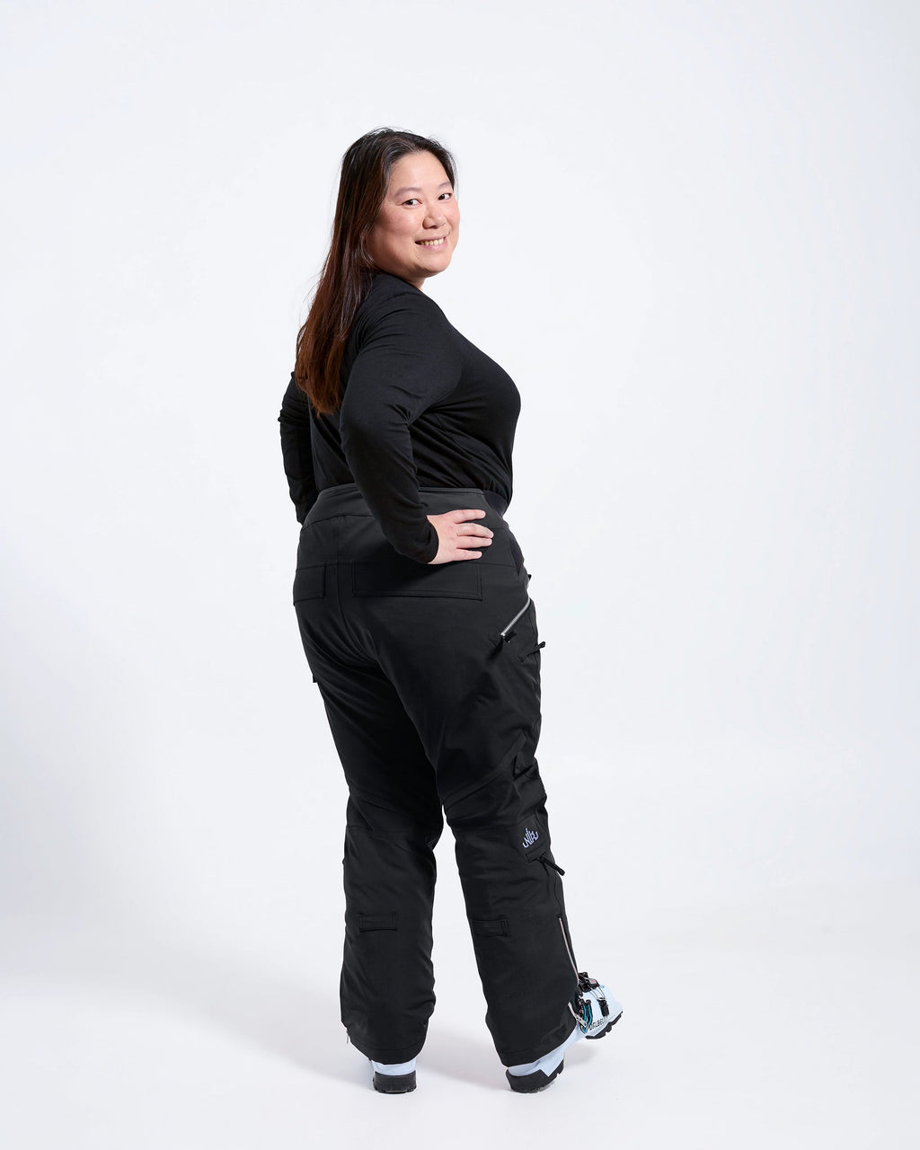 Black - Beatrice Snow Pant SHORT - Nobody's Princess #colour_black 