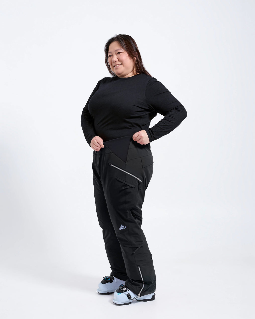 Black - Beatrice Snow Pant SHORT - Nobody's Princess #colour_black 