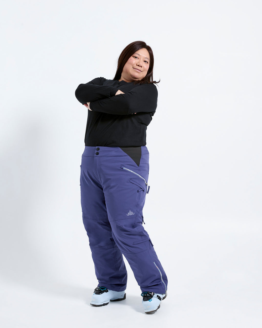 Indigo - Beatrice Snow Pant SHORT - Nobody's Princess #colour_indigo