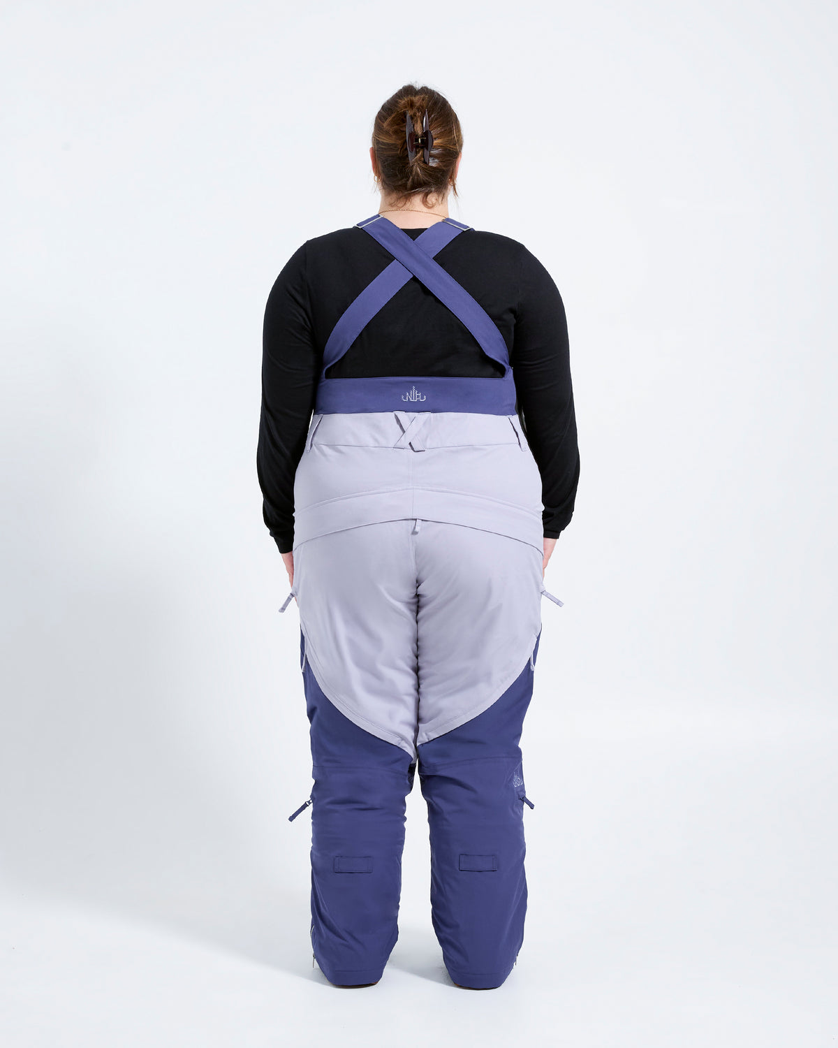 Indigo/Lilac - Mila Snow Bib REGULAR - Nobody's Princess #colour_indigo/lilac