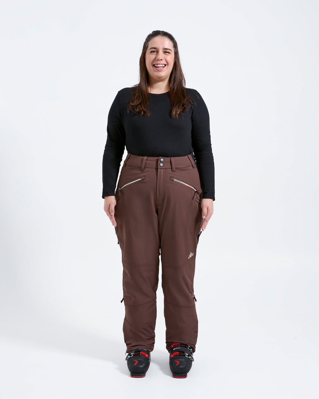 Chocolate - Mila Snow Pant REGULAR - Nobody's Princess #colour_chocolate