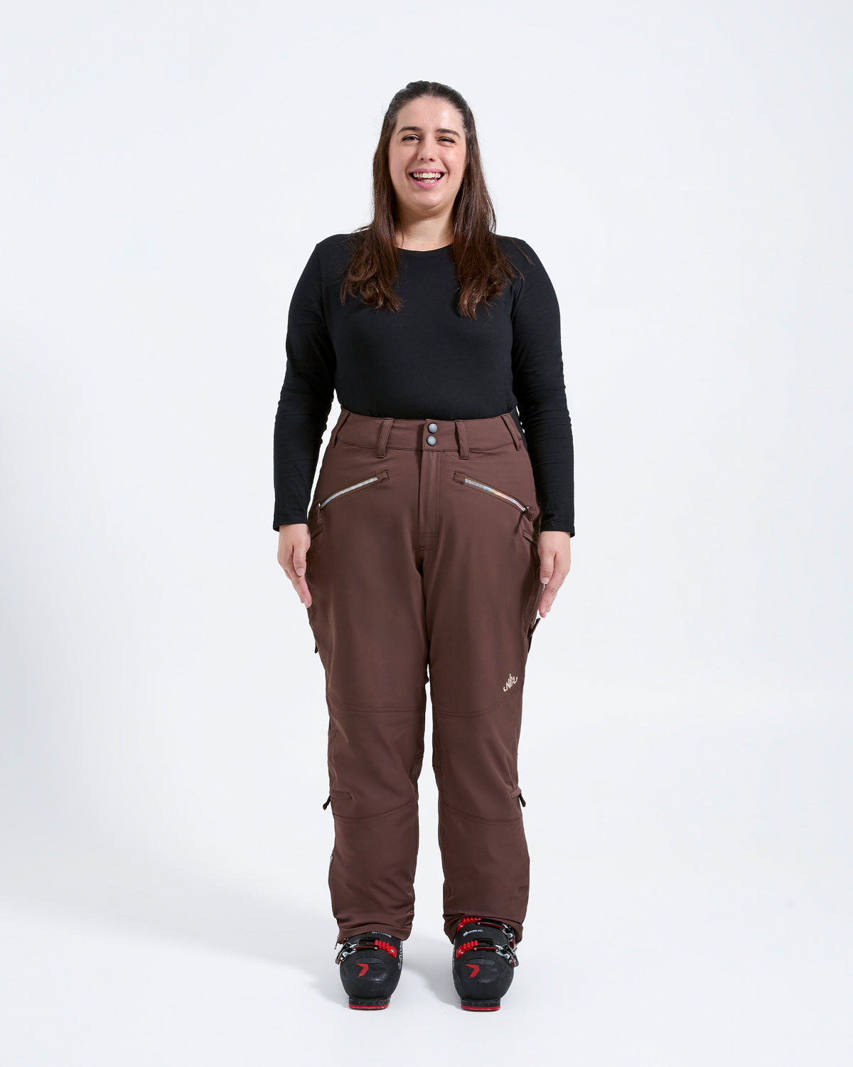 Chocolate - Mila Snow Pant REGULAR - Nobody's Princess #colour_chocolate