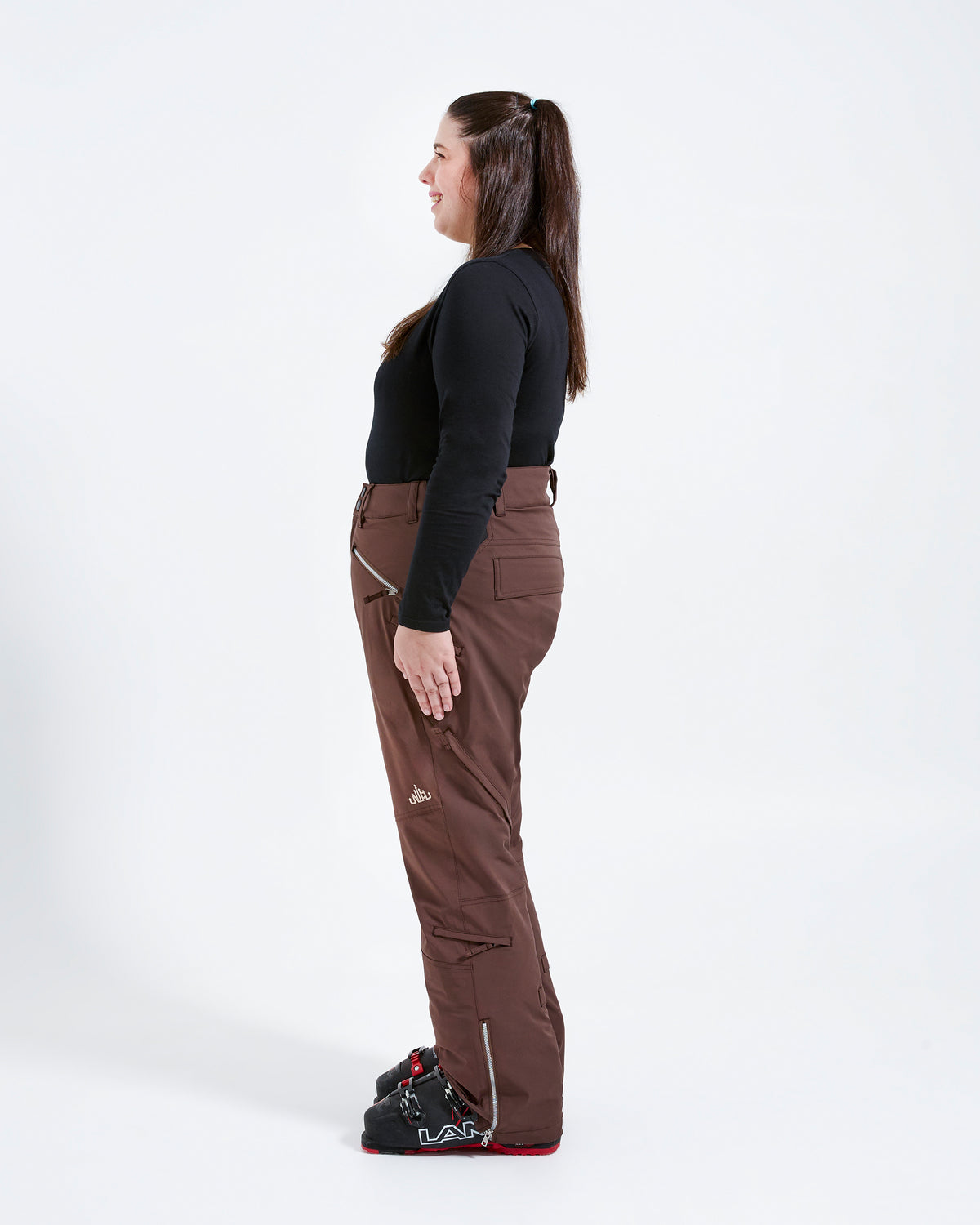 Chocolate - Mila Snow Pant REGULAR - Nobody's Princess #colour_chocolate