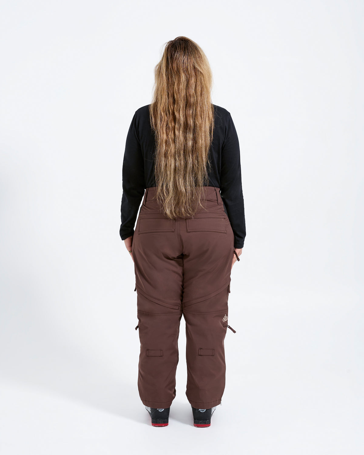 Chocolate - Mila Snow Pant SHORT - Nobody's Princess #colour_chocolate