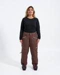 Chocolate - Mila Snow Pant SHORT - Nobody's Princess #colour_chocolate