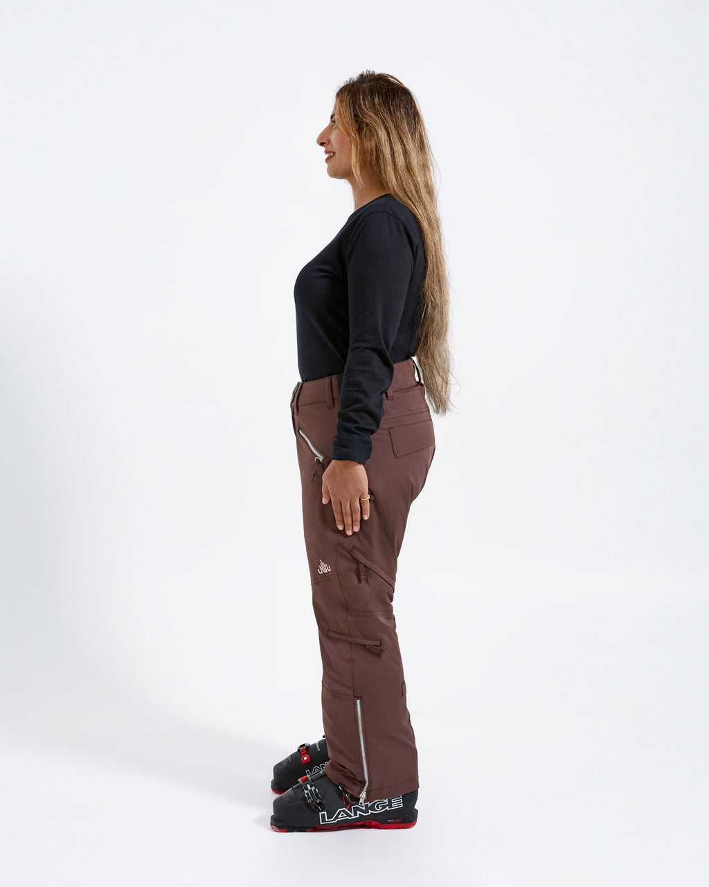 Chocolate - Mila Snow Pant SHORT - Nobody's Princess #colour_chocolate