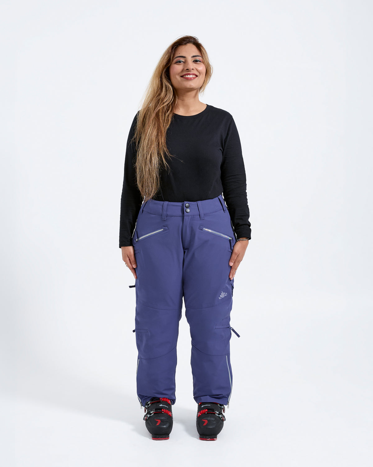 Indigo - Mila Snow Pant SHORT - Nobody's Princess #colour_indigo