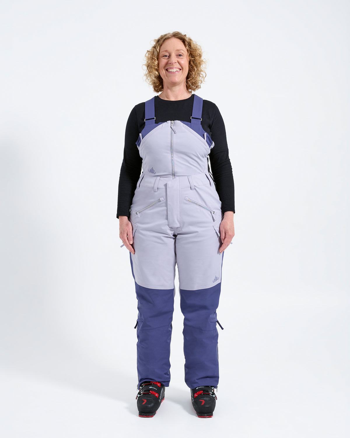 Indigo/Lilac - Zali Snow Bib REGULAR - Nobody's Princess #colour_indigolilac