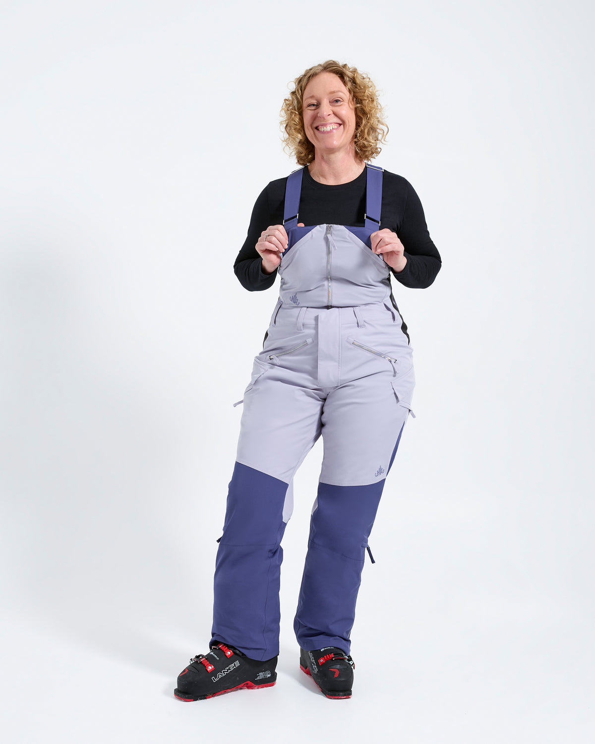 Indigo/Lilac - Zali Snow Bib REGULAR - Nobody's Princess #colour_indigolilac