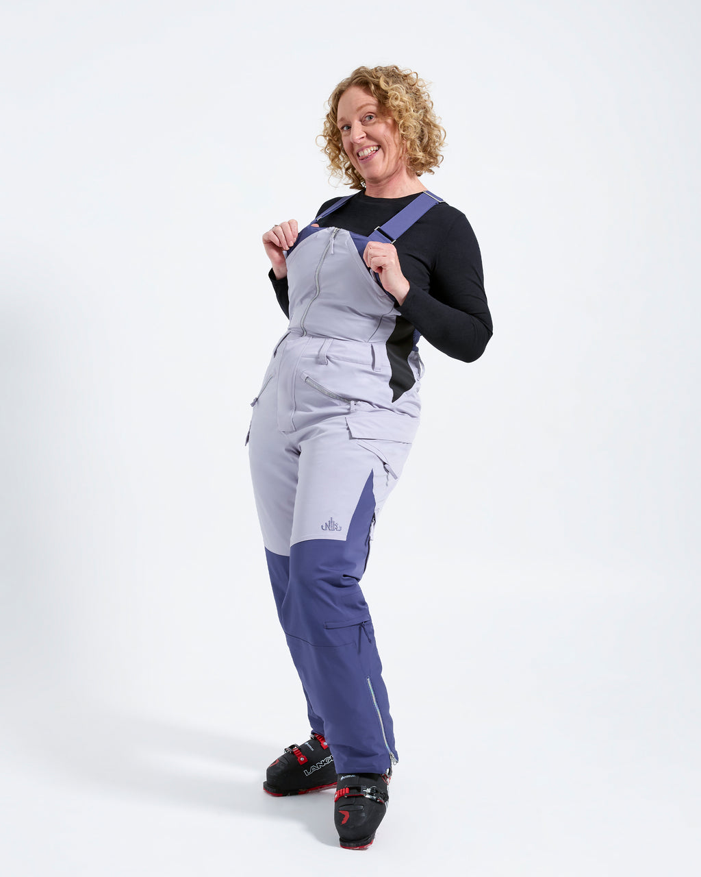 Indigo/Lilac - Zali Snow Bib REGULAR - Nobody's Princess #colour_indigolilac