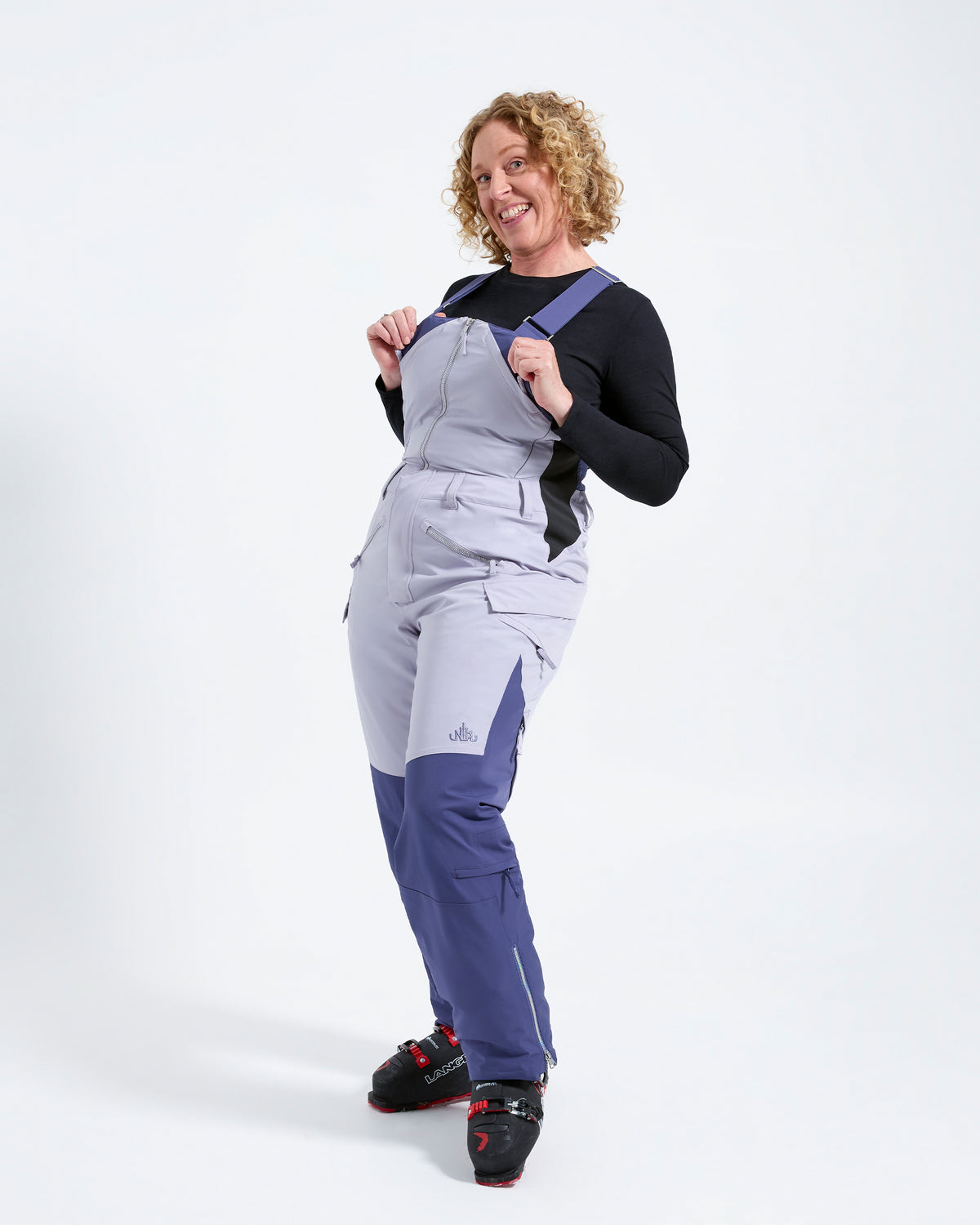 Indigo/Lilac - Zali Snow Bib REGULAR - Nobody's Princess #colour_indigolilac