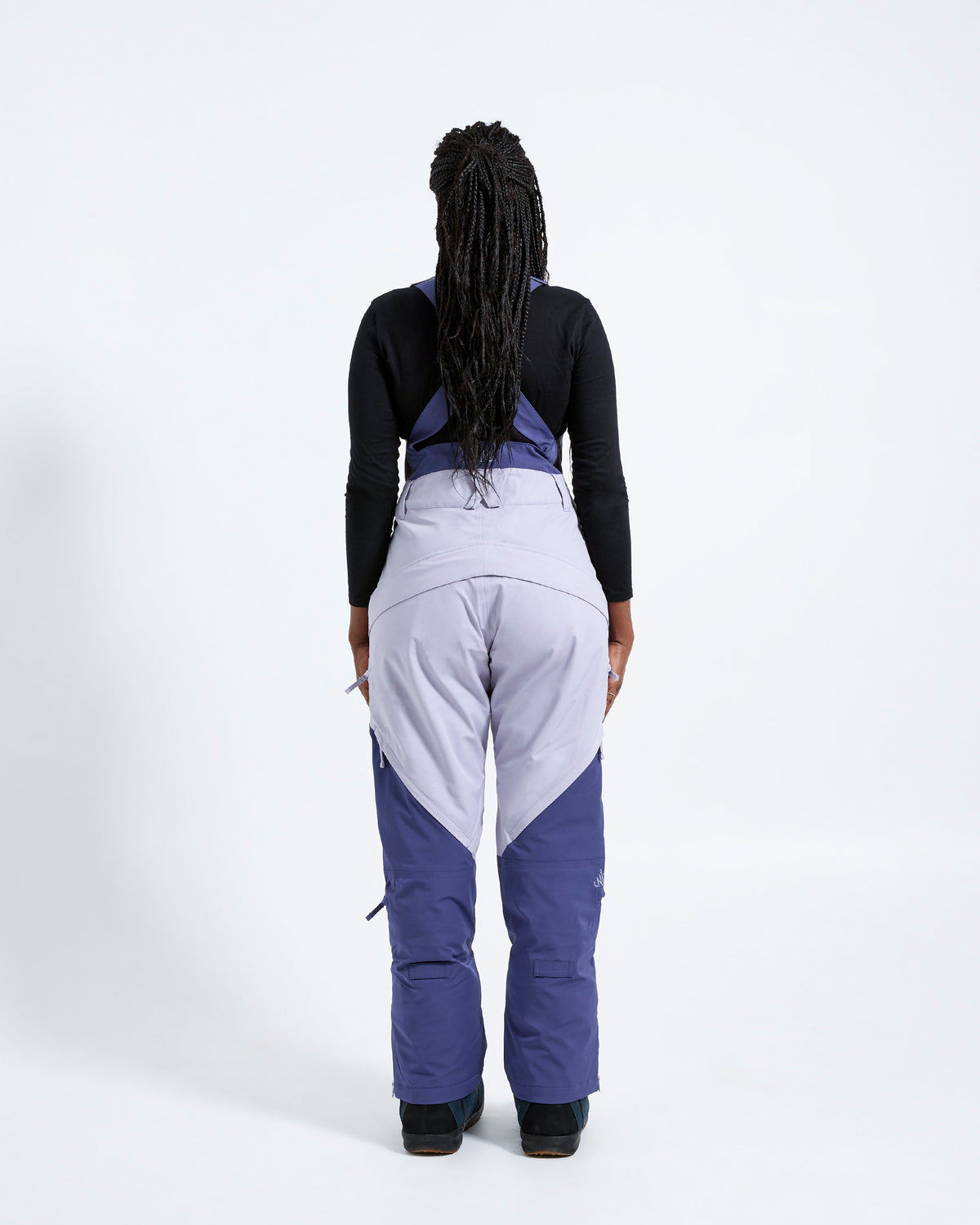 Indigo/Lilac - Zali Snow Bib SHORT - Nobody's Princess #colour_indigo/lilac