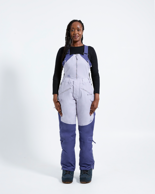Indigo/Lilac - Zali Snow Bib SHORT - Nobody's Princess #colour_indigo/lilac