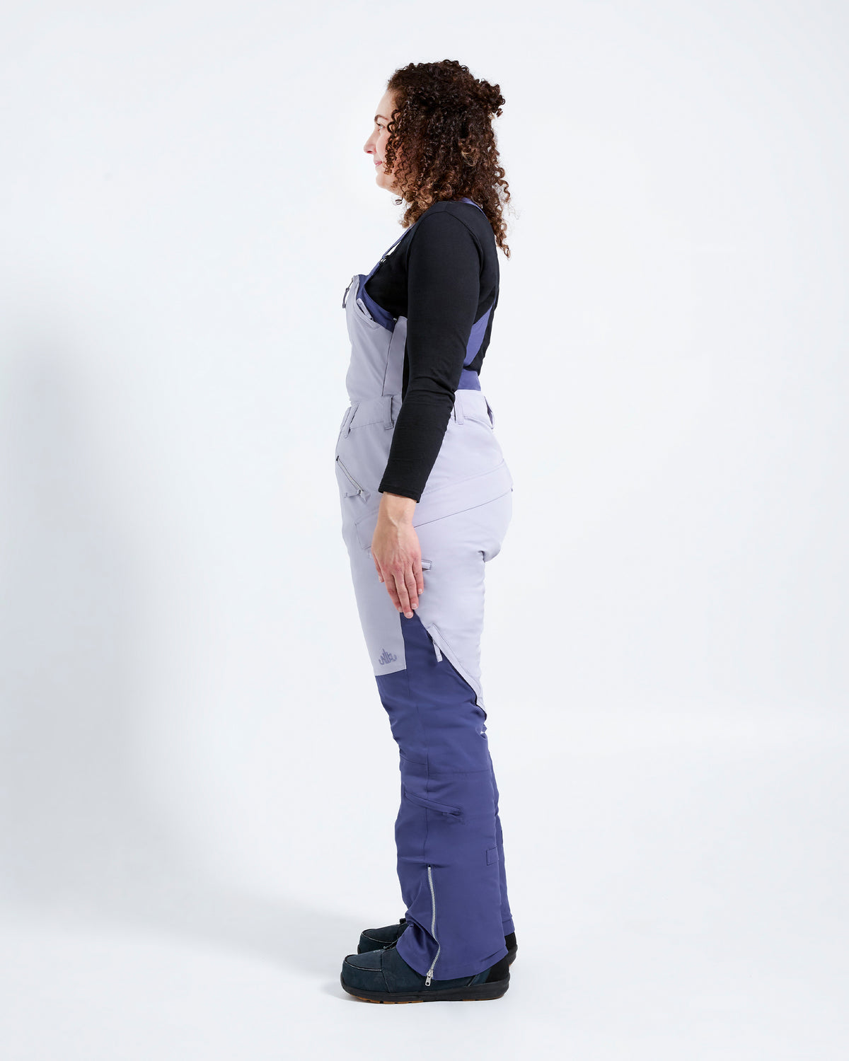 Indigo/Lilac - Zali Snow Bib TALL - Nobody's Princess #colour_indigo/lilac