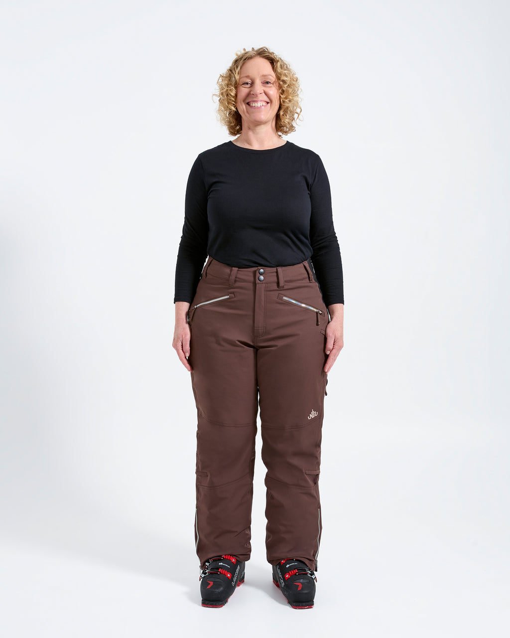Chocolate - Zali Snow Pant REGULAR - Nobody's Princess #colour_chocolate