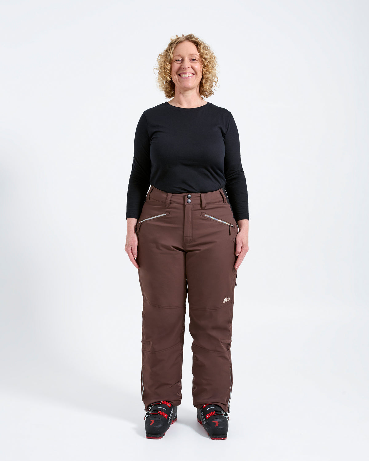 Chocolate - Zali Snow Pant REGULAR - Nobody's Princess #colour_chocolate