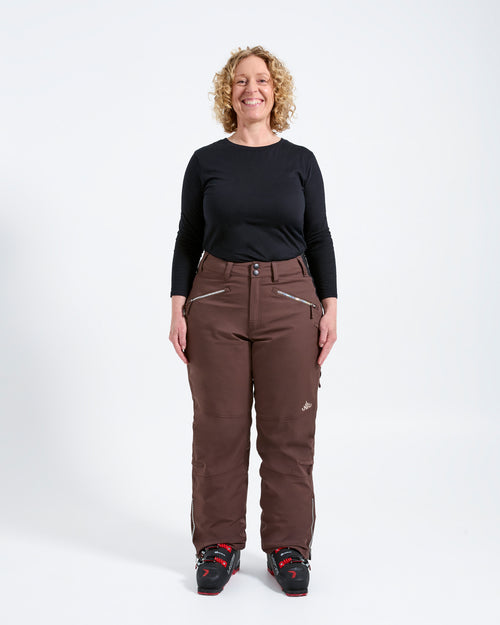 Chocolate - Zali Snow Pant REGULAR - Nobody's Princess #colour_chocolate