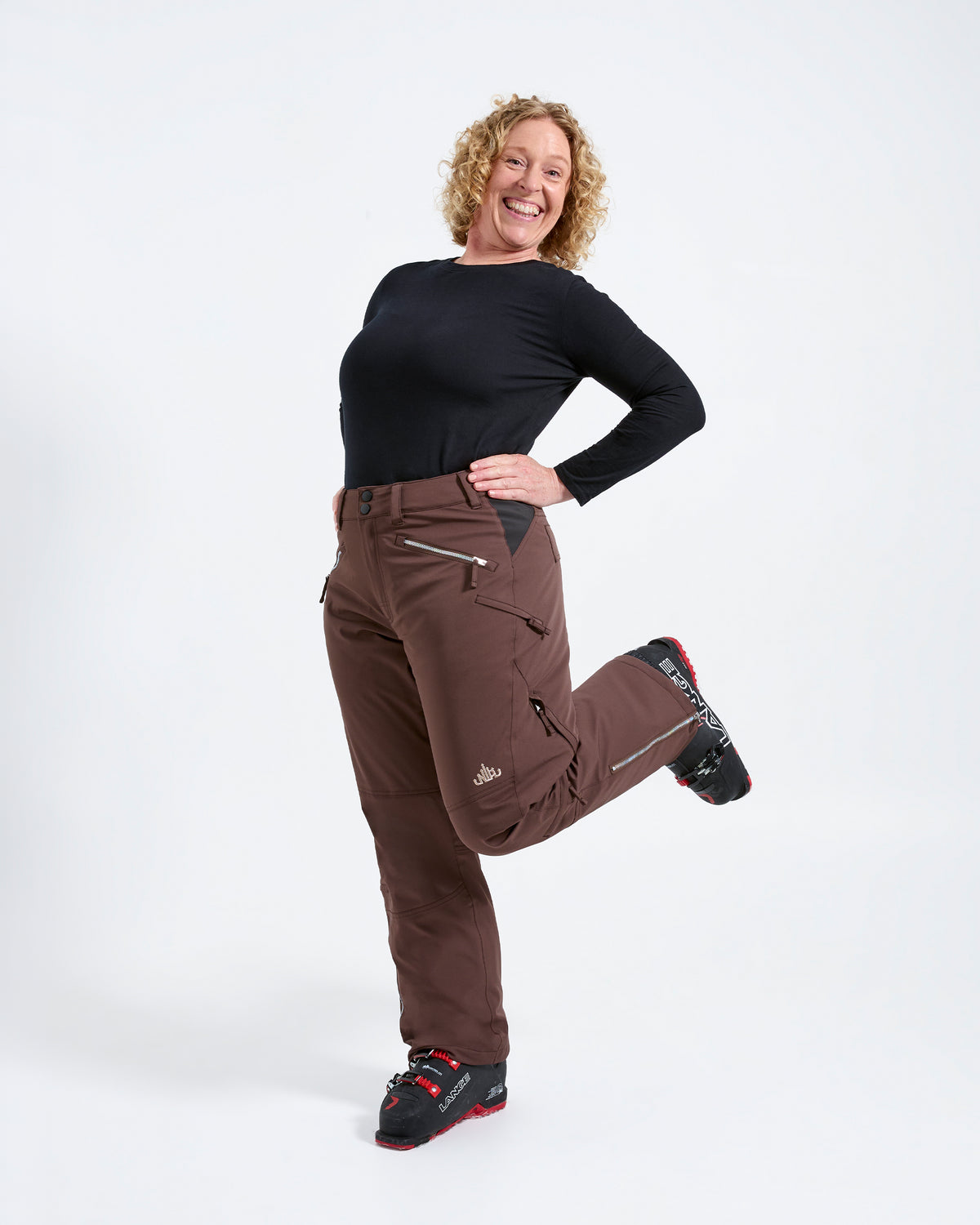 Chocolate - Zali Snow Pant REGULAR - Nobody's Princess #colour_chocolate