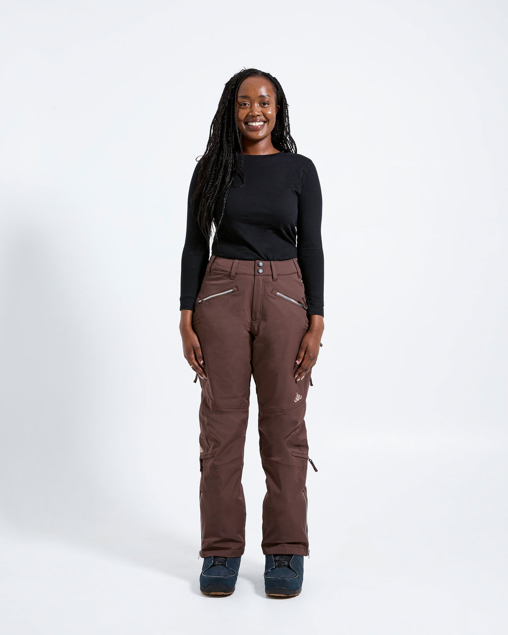 Chocolate - Zali Snow Pant SHORT - Nobody's Princess #colour_chocolate