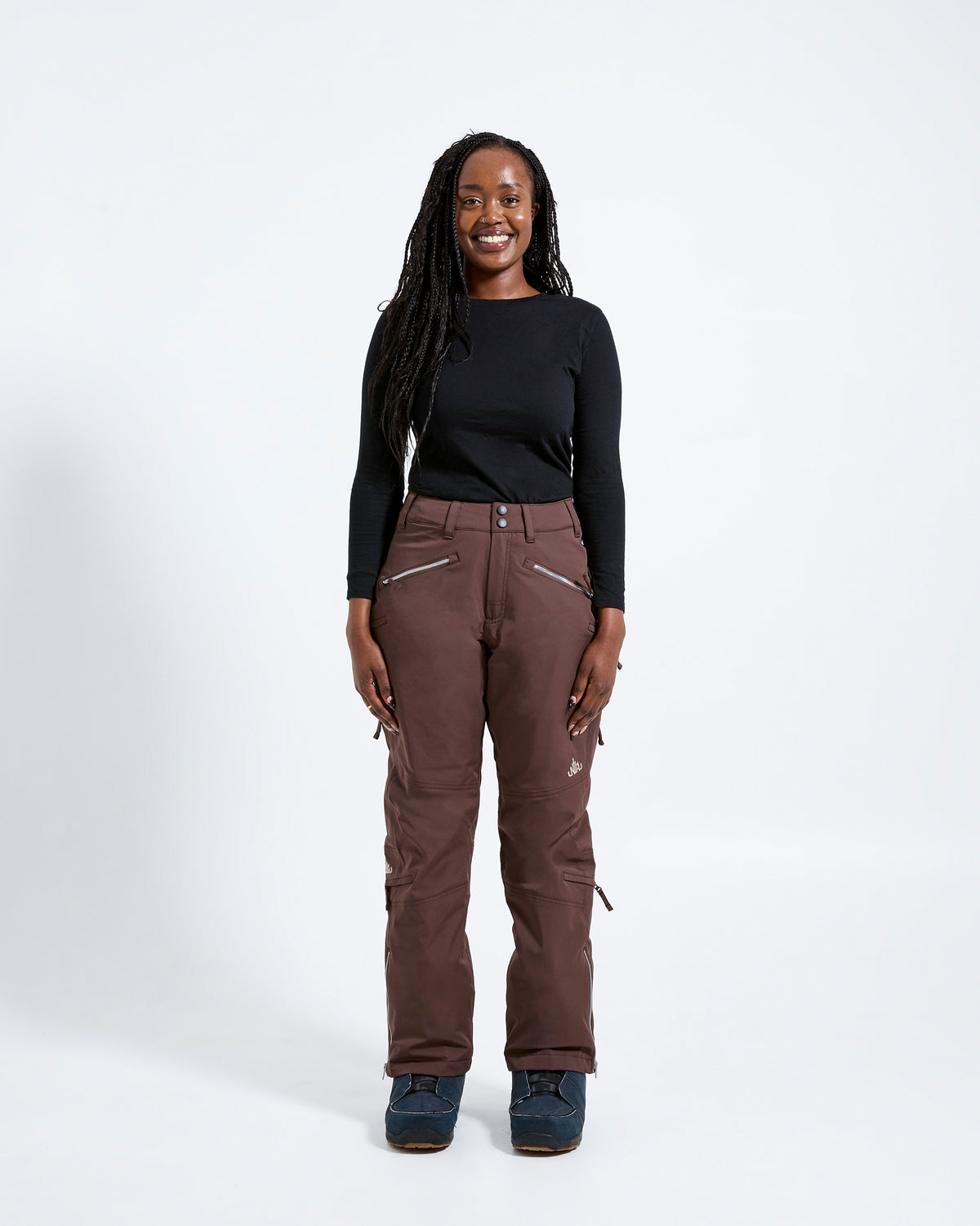 Chocolate - Zali Snow Pant SHORT - Nobody's Princess #colour_chocolate