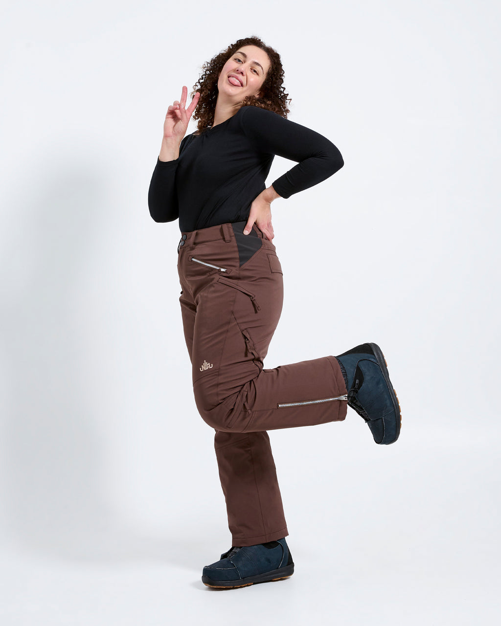 Chocolate - Zali Snow Pant TALL - Nobody's Princess #colour_chocolate