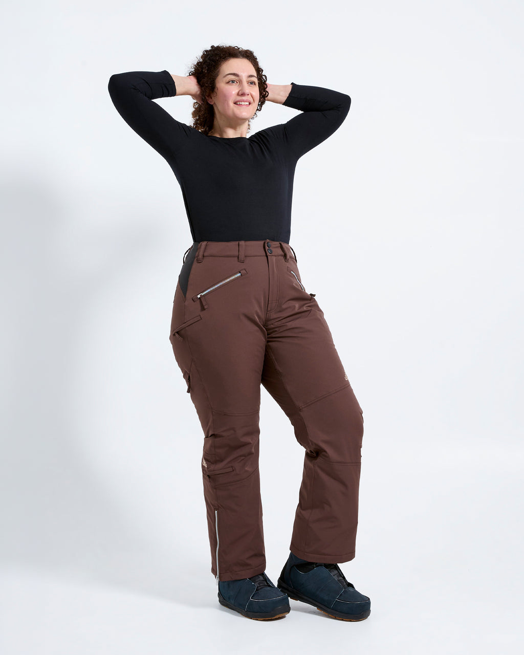 Chocolate - Zali Snow Pant TALL - Nobody's Princess #colour_chocolate