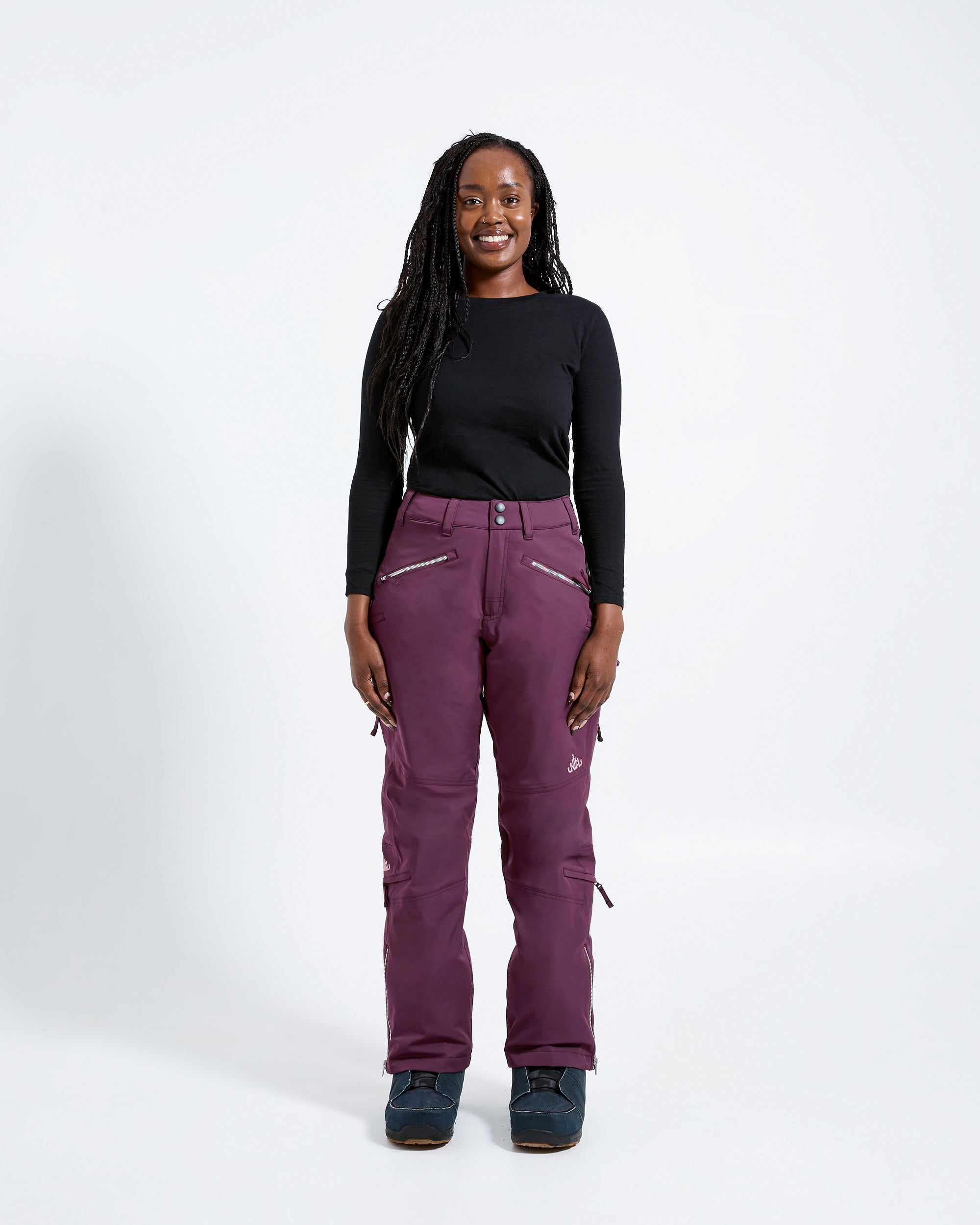 Short Curvy Snow Pants for Women Under 5'2