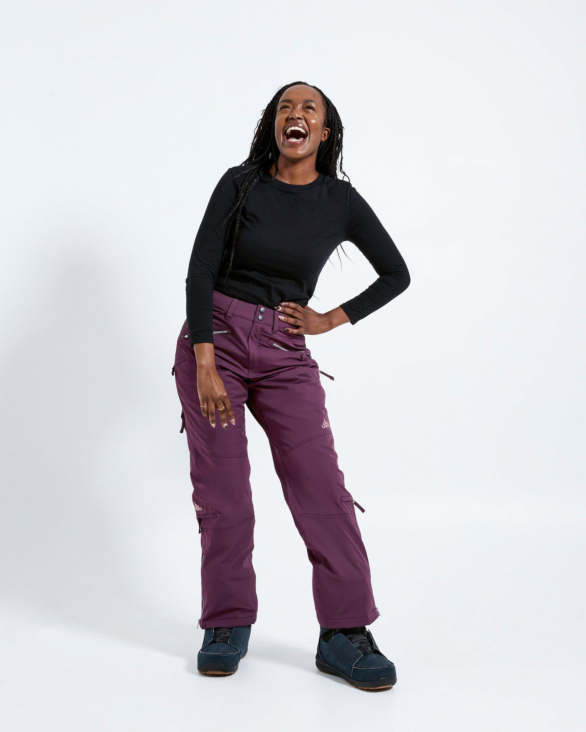 Plum - Zali Snow Pant SHORT - Nobody's Princess #colour_plum
