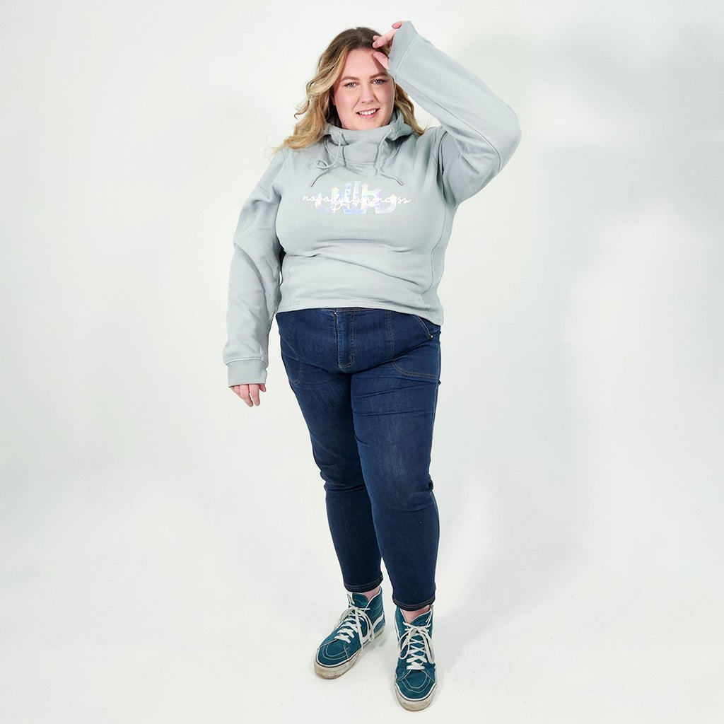 Crop Hoodie - Mist - Nobody's Princess #colour_mist
