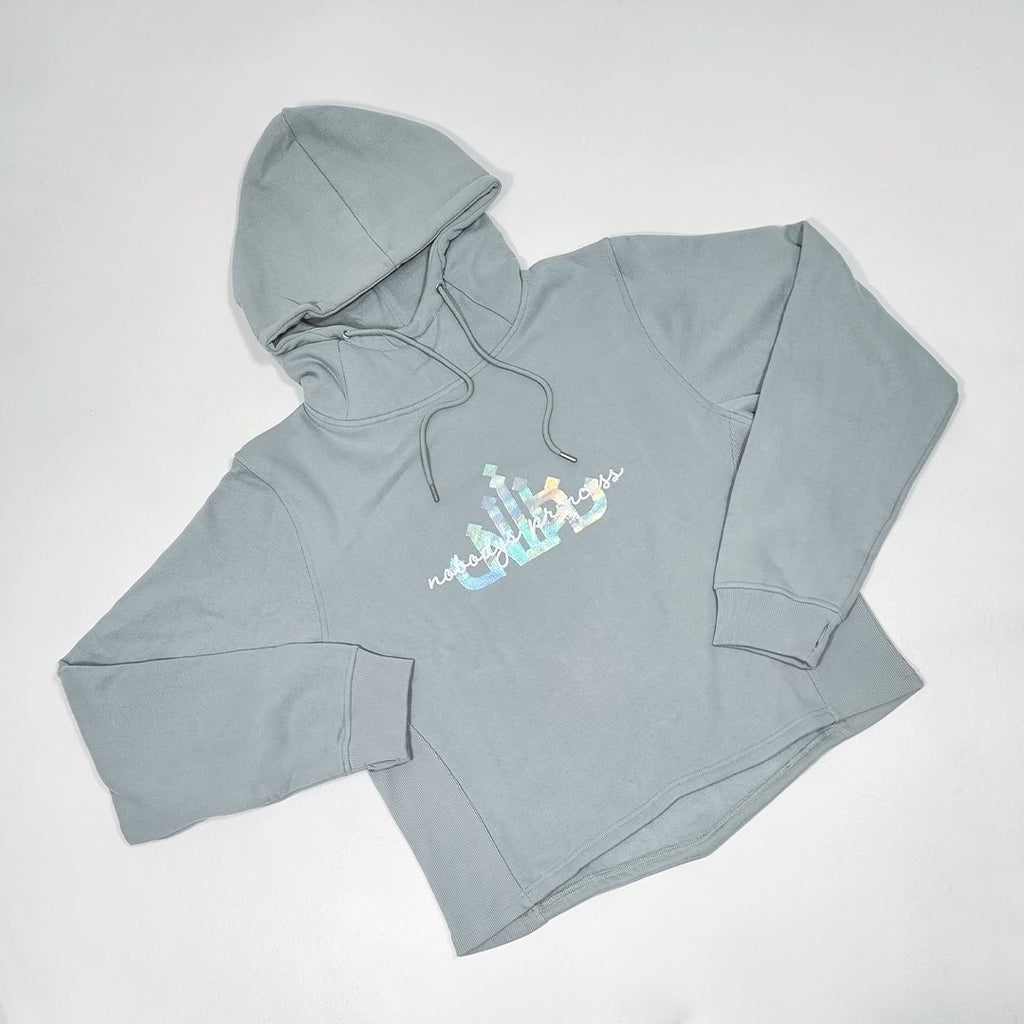 Crop Hoodie - Mist - Nobody's Princess #colour_mist