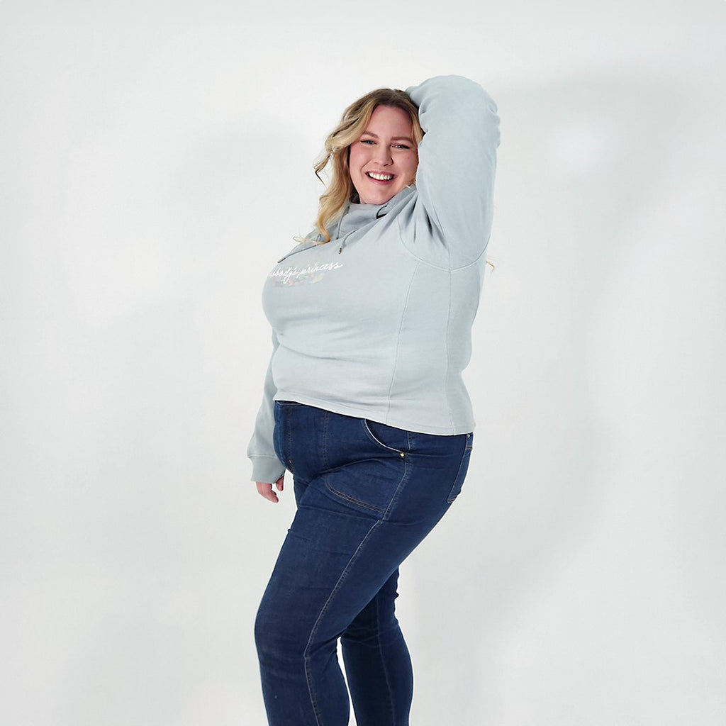 Crop Hoodie - Mist - Nobody's Princess #colour_mist
