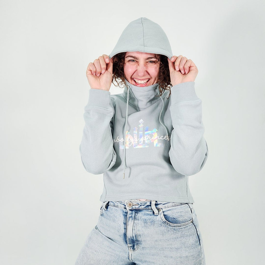 Crop Hoodie - Mist - Nobody's Princess #colour_mist