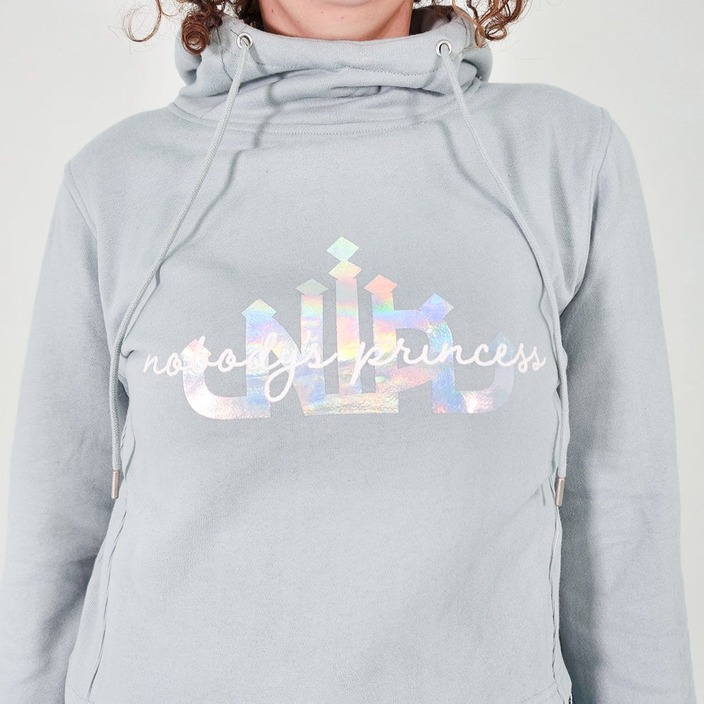 Crop Hoodie - Mist - Nobody's Princess #colour_mist